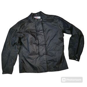 Joe Rocket Womens Black Zip Light Weight Racing Jacket Size L MOTORCYCLE BIKE...